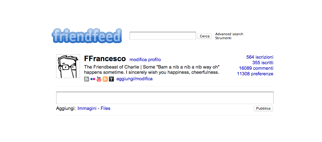 Friendfeed Home